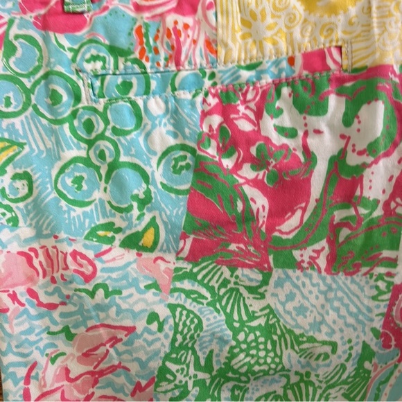 Lilly Pulitzer Callahan Shorts in Multi State Patchwork Print - 0 - Picture 12 of 12